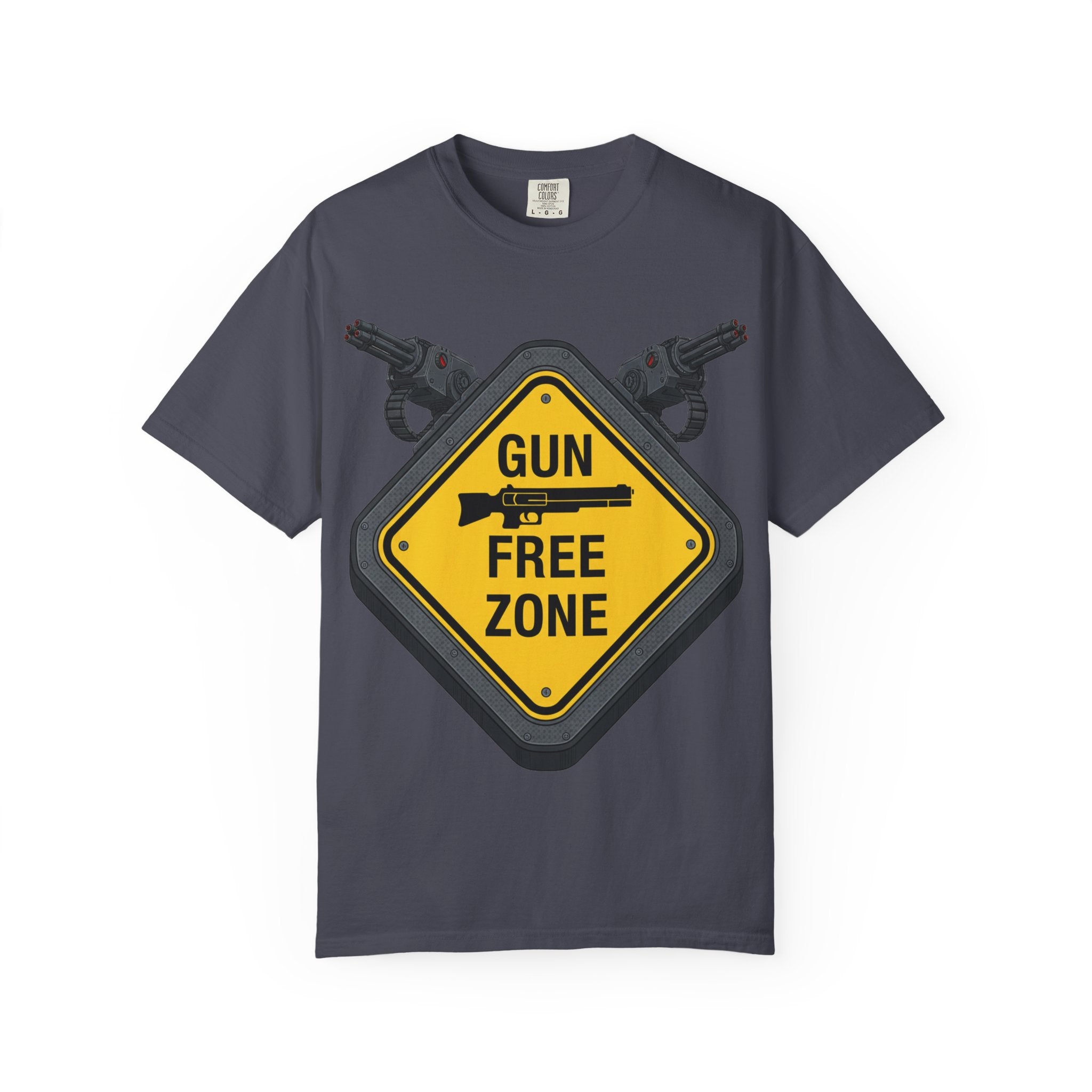 "Gun Free Zone (Heavy Metal Edition)" Unisex Garment-Dyed T-shirt