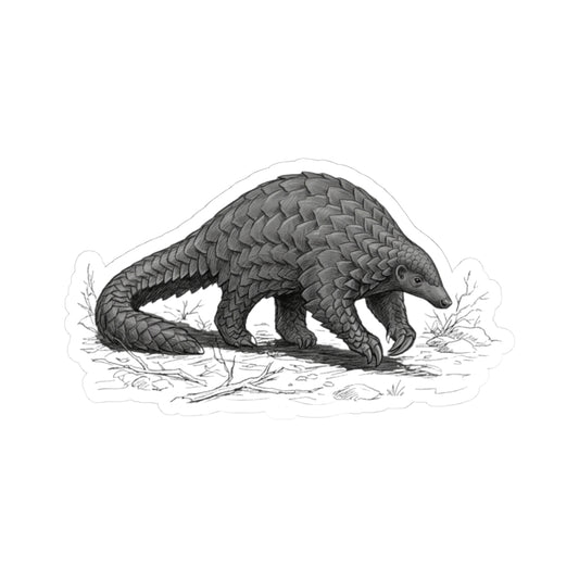 "Pencil Sketch Art Pangolin" Sticker — Main