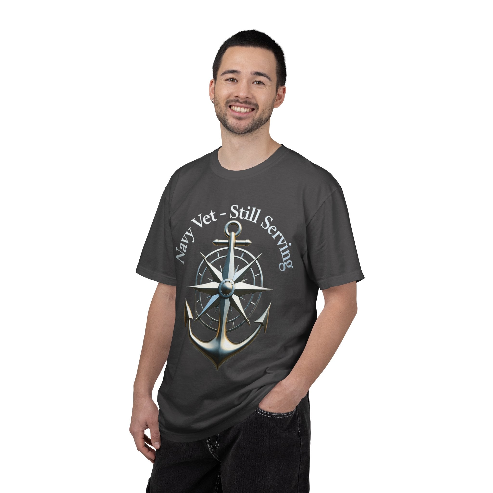 "Navy Vet Still Serving" Unisex Garment-Dyed T-shirt