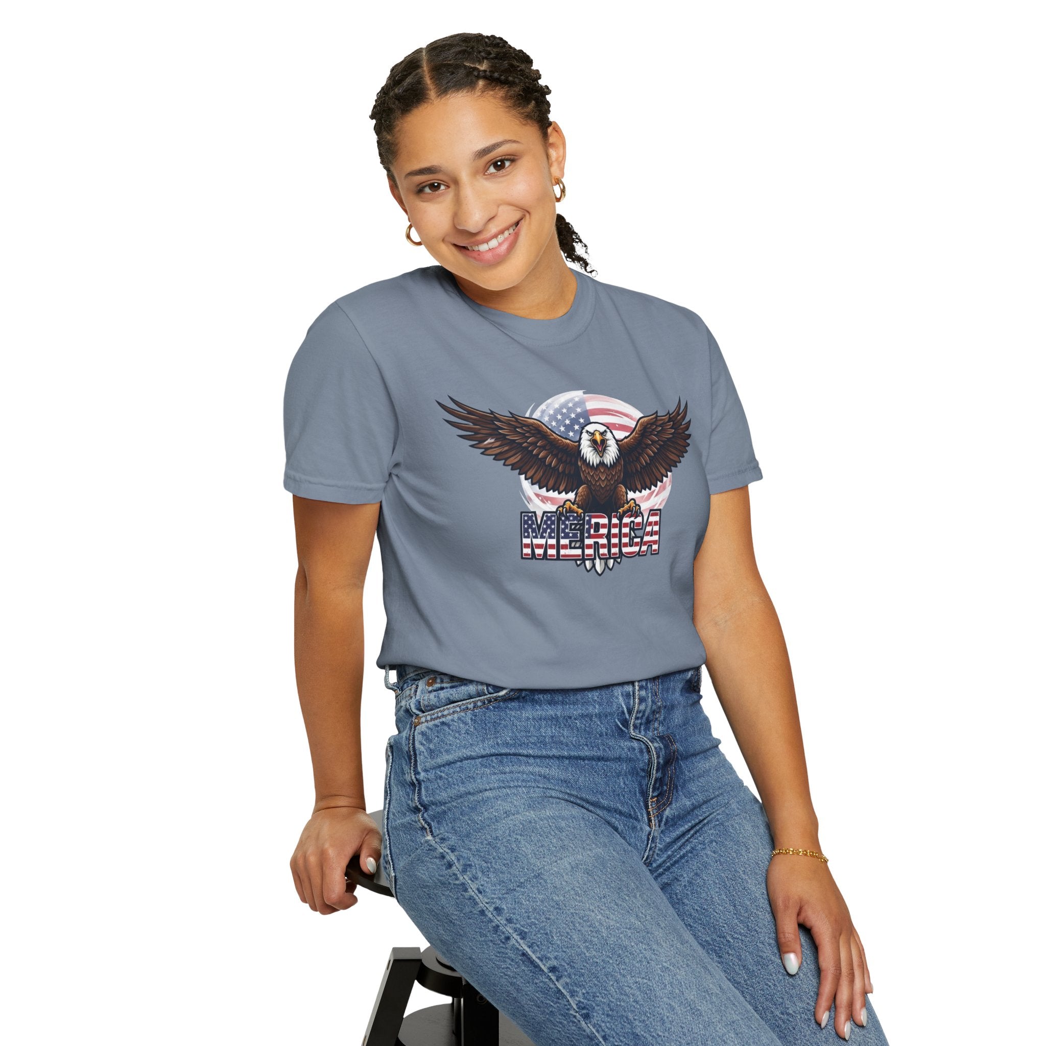 "Merica" Unisex Garment-Dyed Tee
