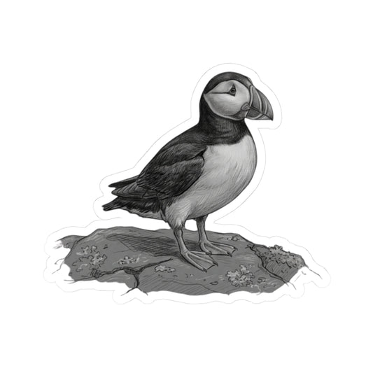"Pencil Sketch Art Puffin" Sticker — Main