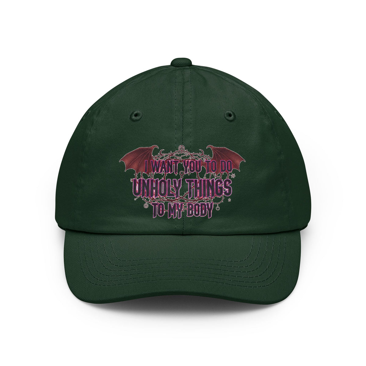 Color: Forest Green | Unholy Things Dad Hat