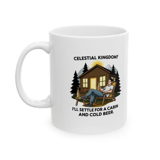 "Celestial Kingdom-Beer" White Ceramic Mug