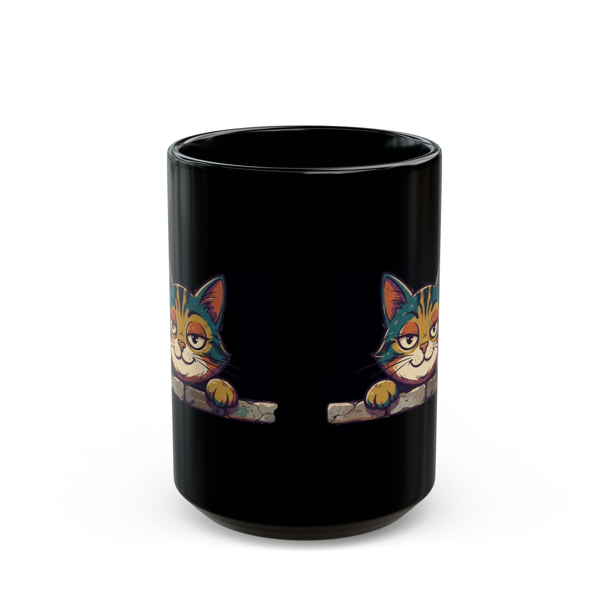 "I Didn't Do It" Black Ceramic Mug — Graphic