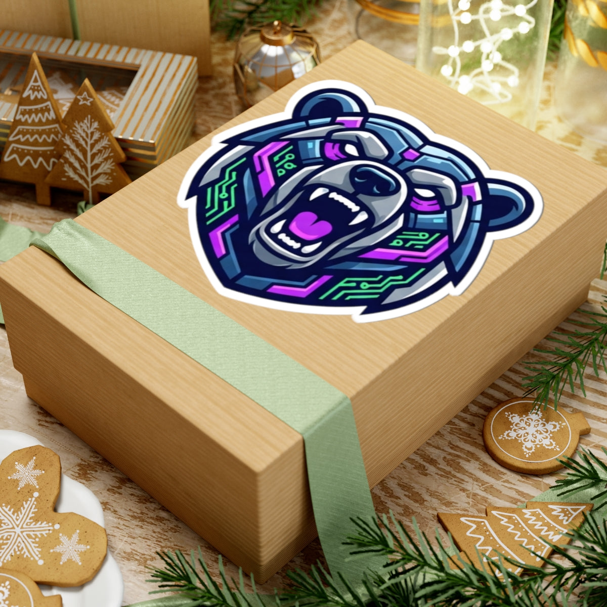 "Cyber Bear" Sticker