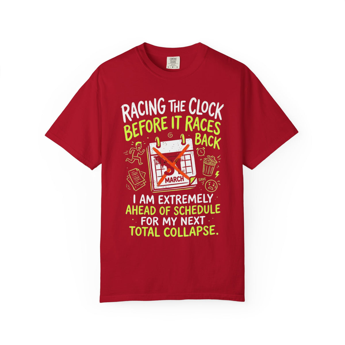 Color: Red | Total Collapse Unisex Garment-Dyed Tee