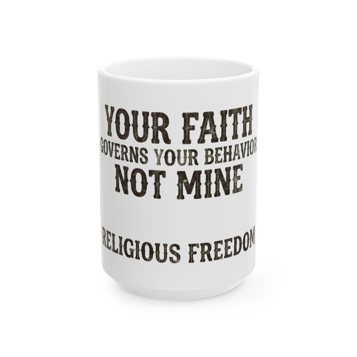 "Religious Freedom" White Ceramic Mug