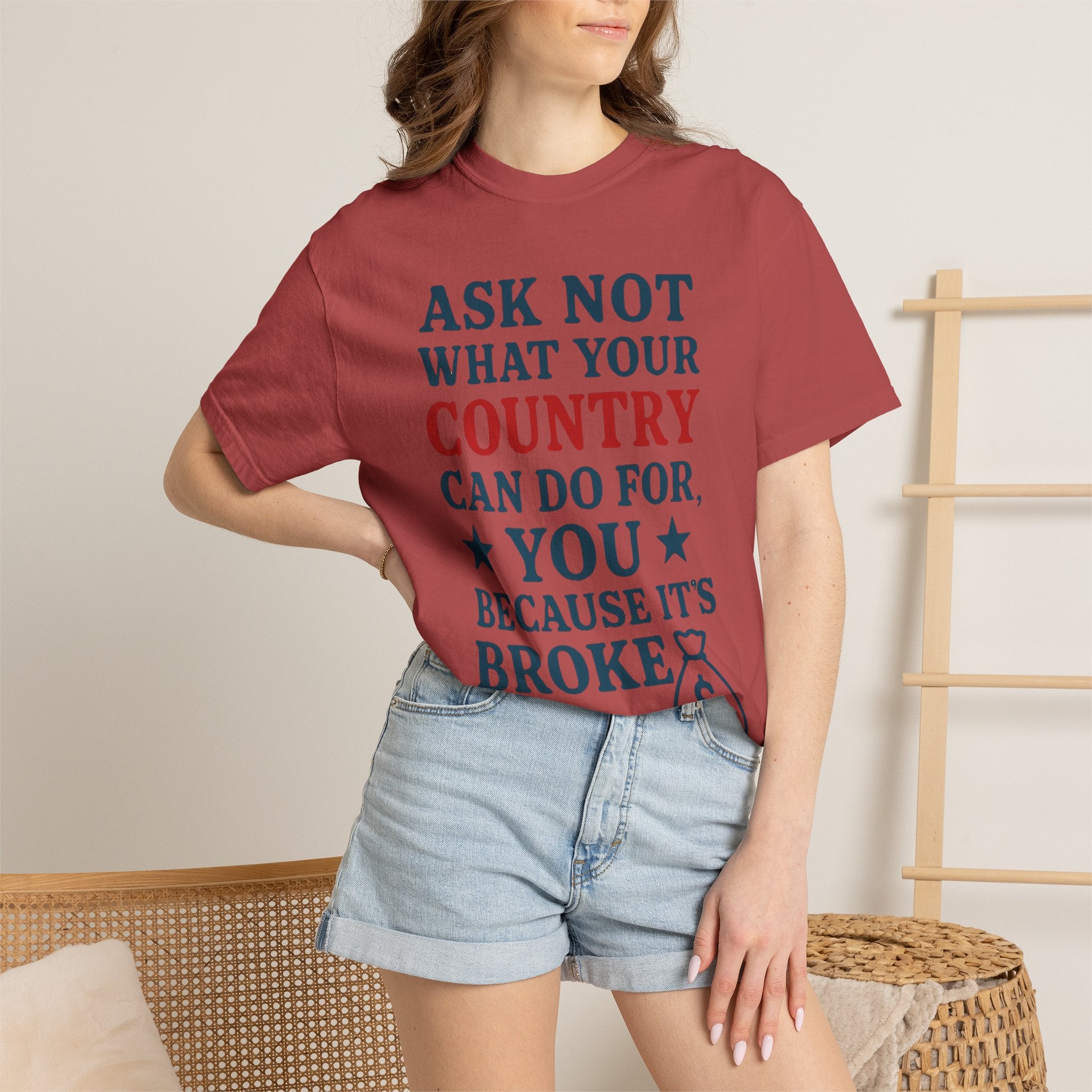 "Because It’s Broke" Unisex Garment-Dyed T-shirt