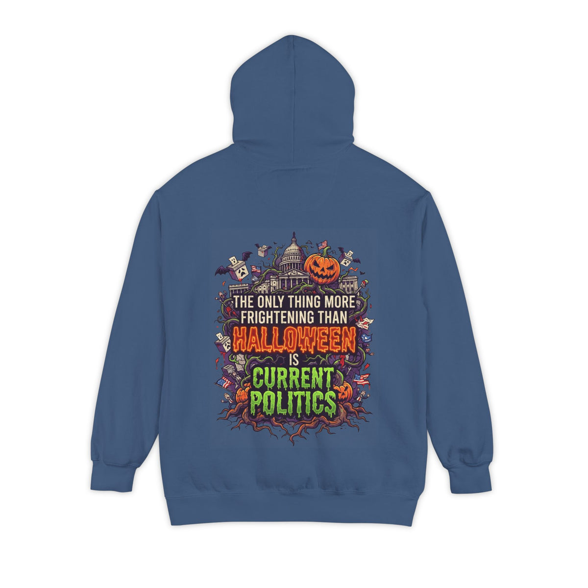 Color: True Navy | Current Politics Garment-Dyed Hoodie