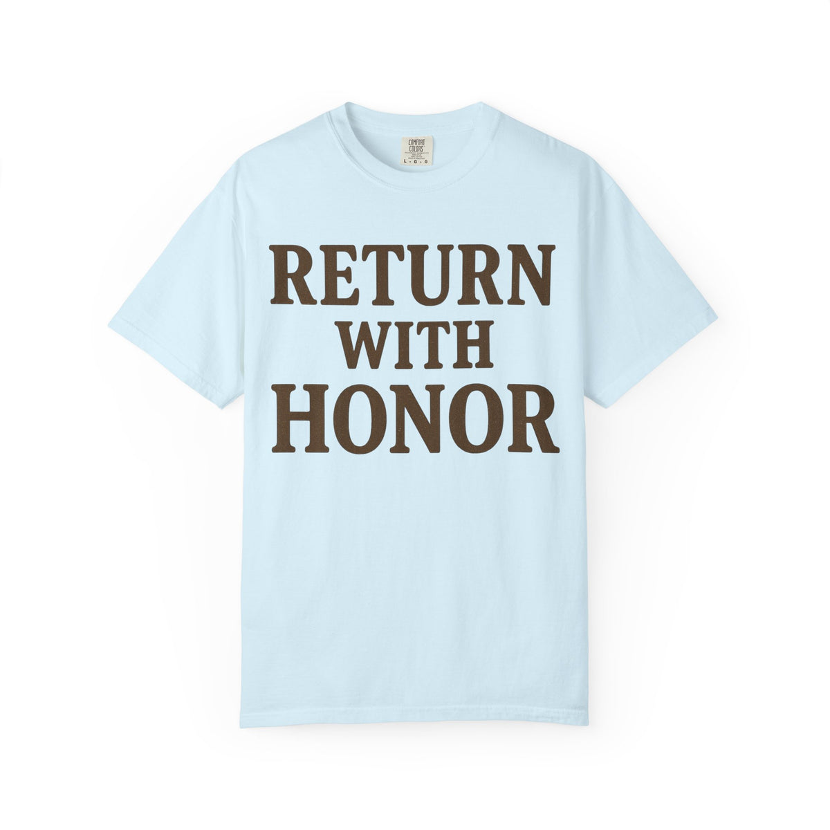 Color: Chambray | Return With Honor Unisex Garment-Dyed T-shirt