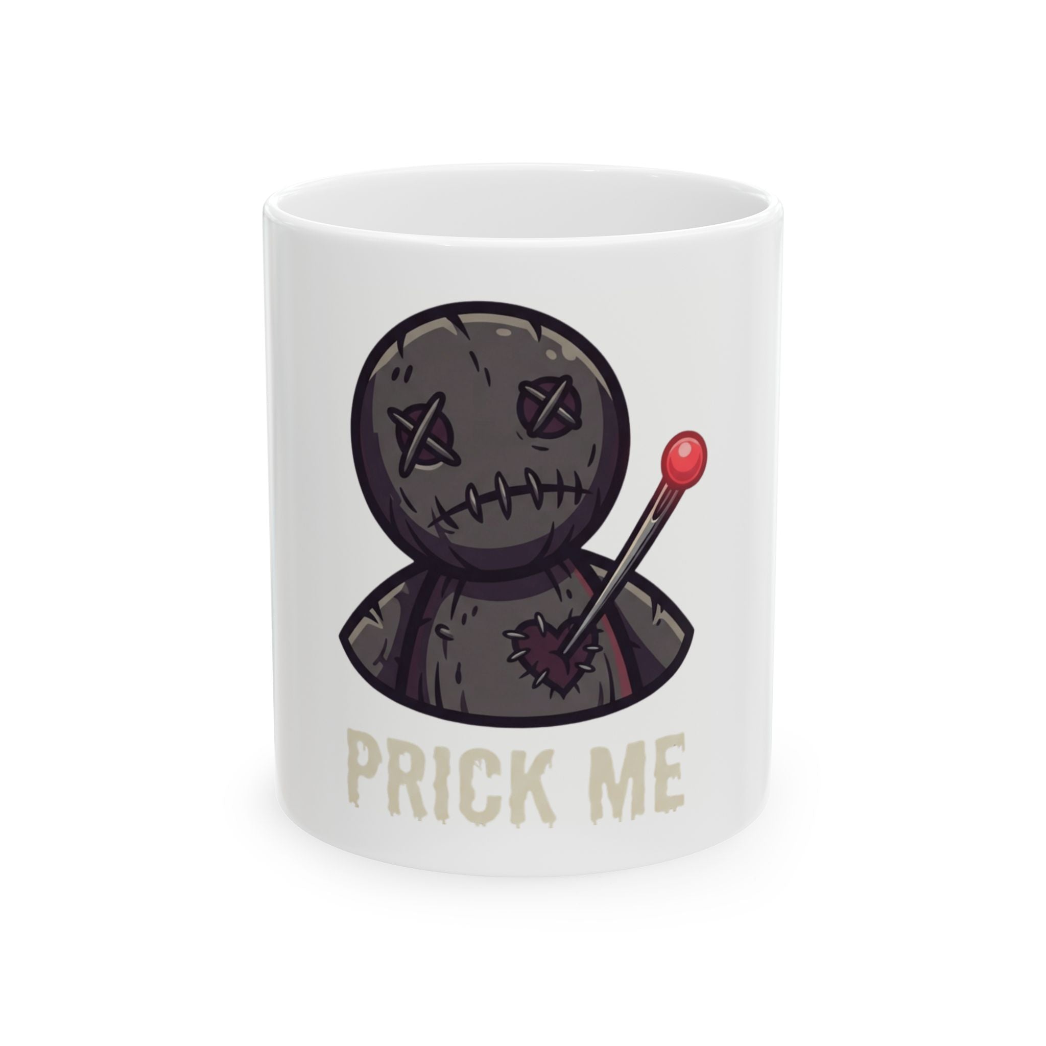 "Prick Me Where I Like It" White Ceramic Mug — Graphic