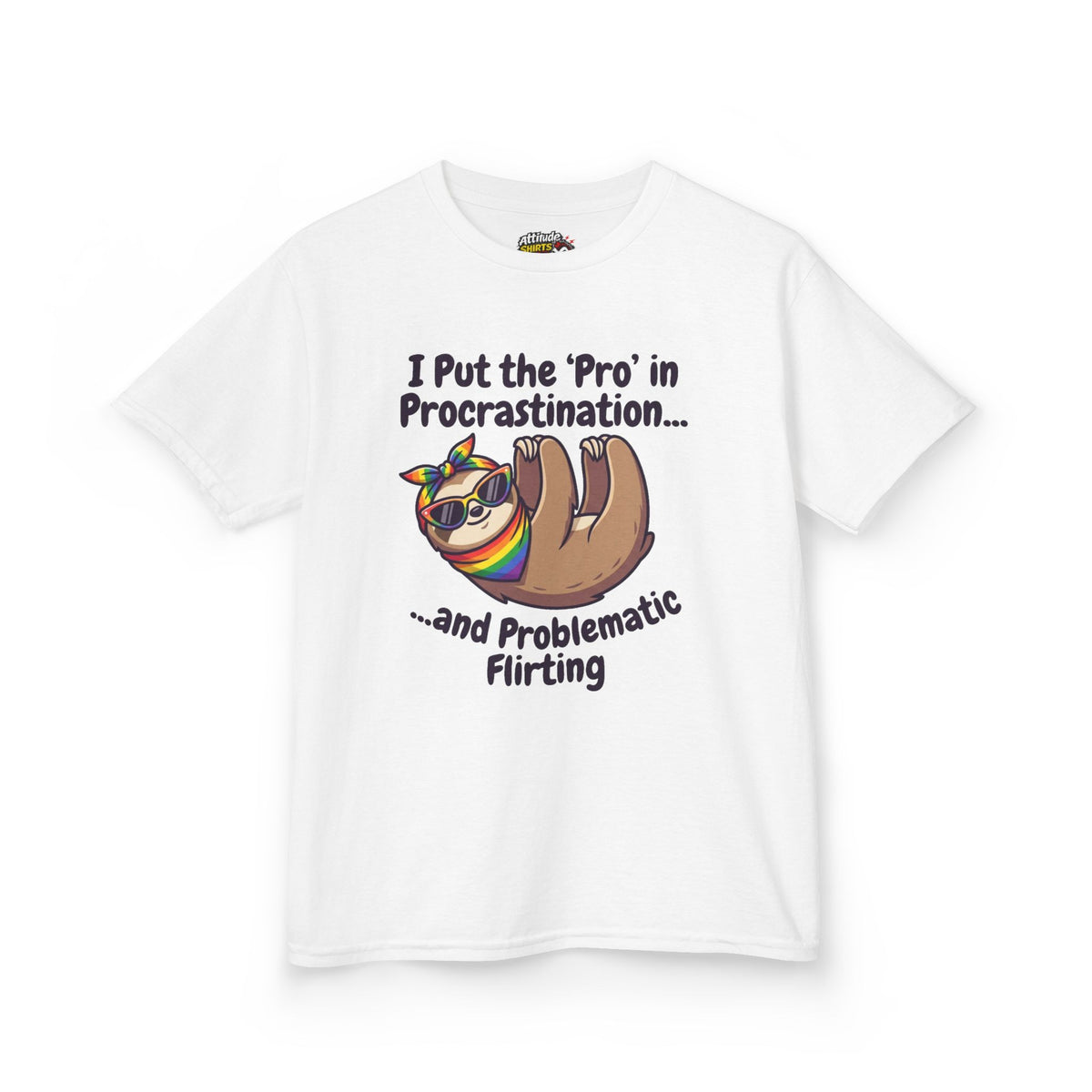 Color: White | Pro in Problematic Flirting Kids Tee