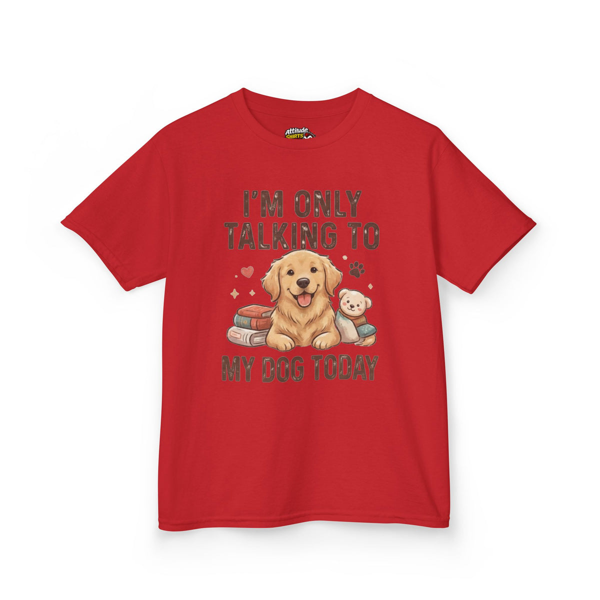 "I'm Only Talking To My Dog Today" Kids Tee