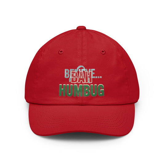 Color: Red | Bah Humburg Dad Hat