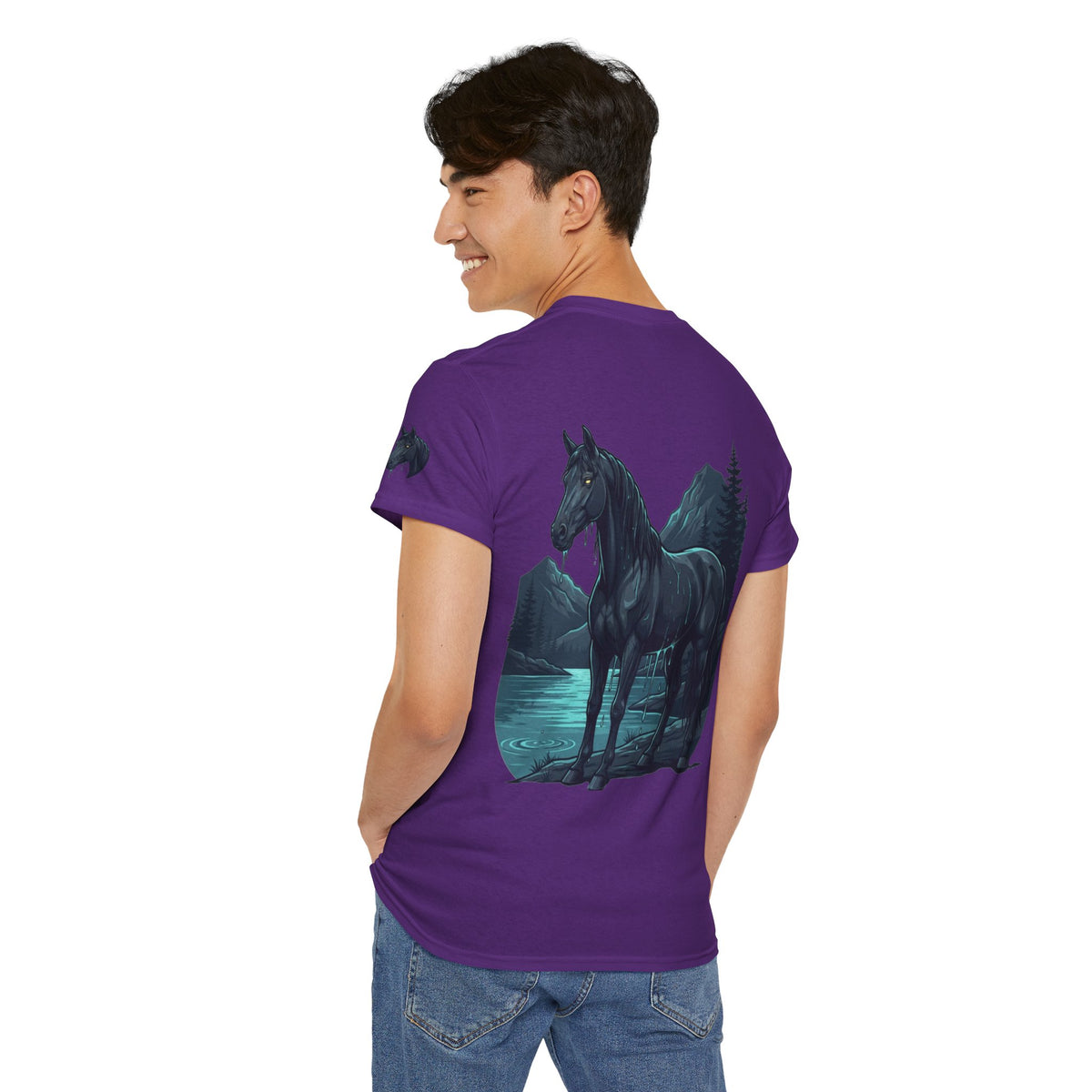 Color: Purple | Kelpie (Scottish Folklore) Premium Graphic Tee