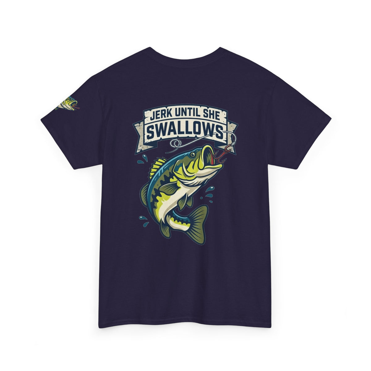 Color: Blackberry | Jerk Until She Swallows Premium Graphic Tee