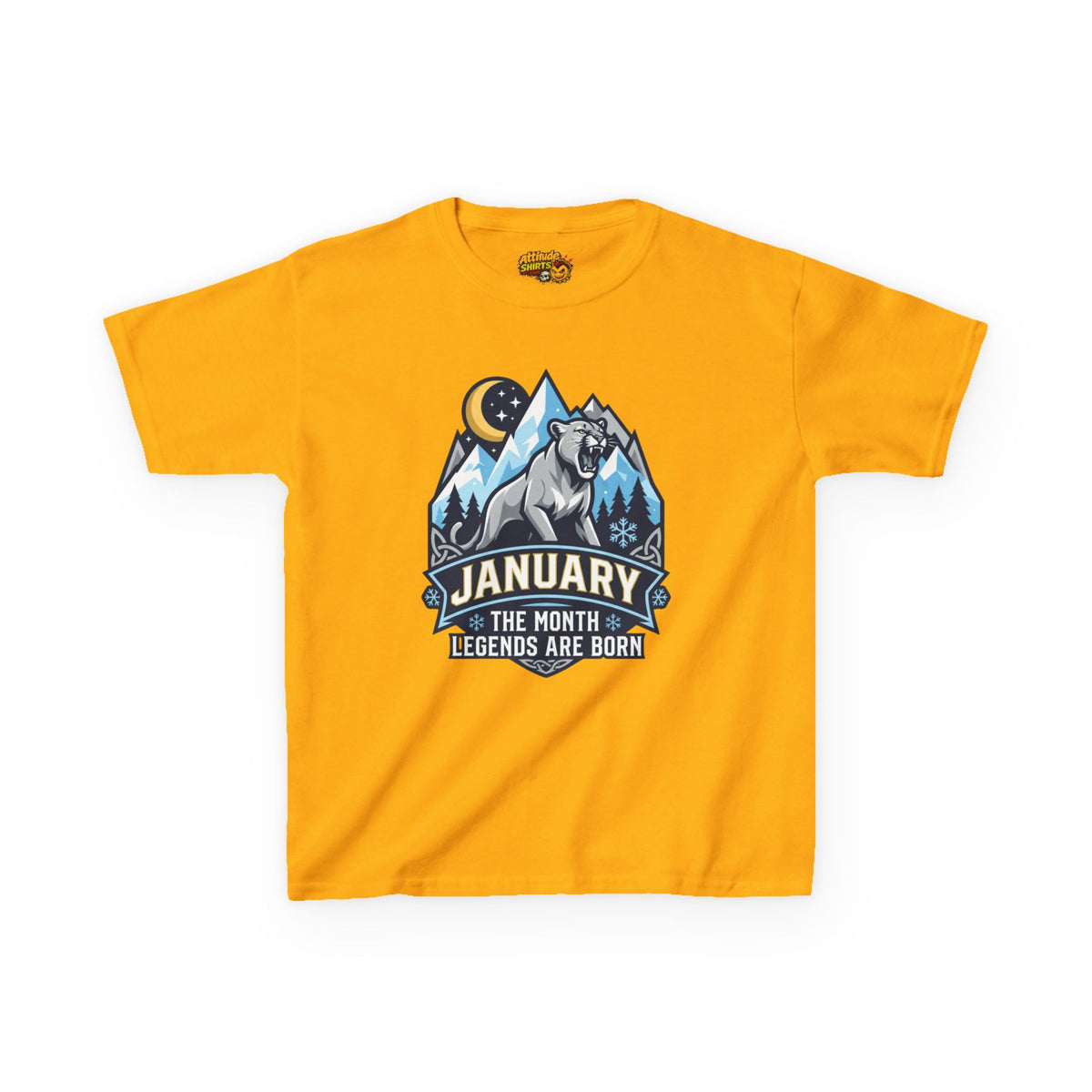 Color: Gold | January Legend Kids Tee