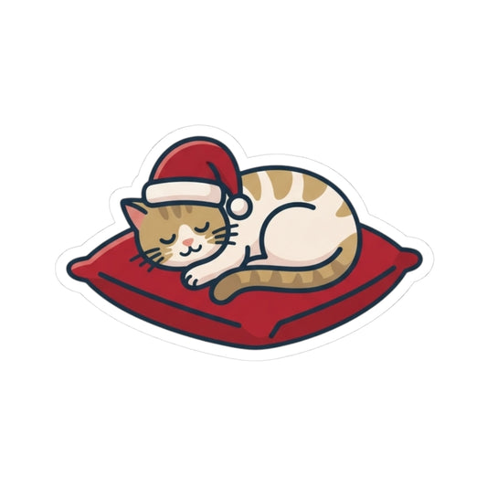 "Deck The Halls And Take A Nap" Sticker