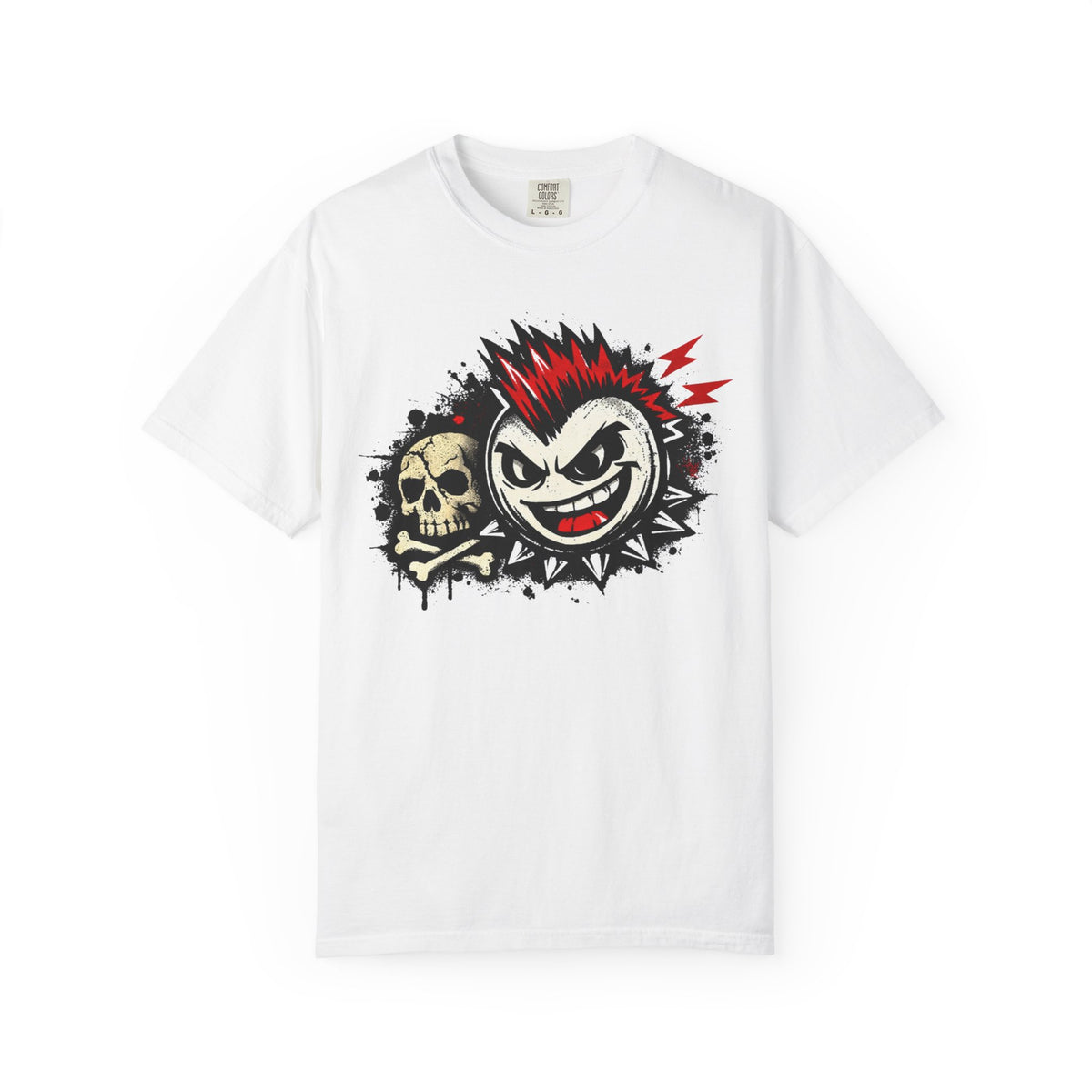 Color: White | Pure Uncut Attitude | Garment-Dyed Tee — AttitudeShirts