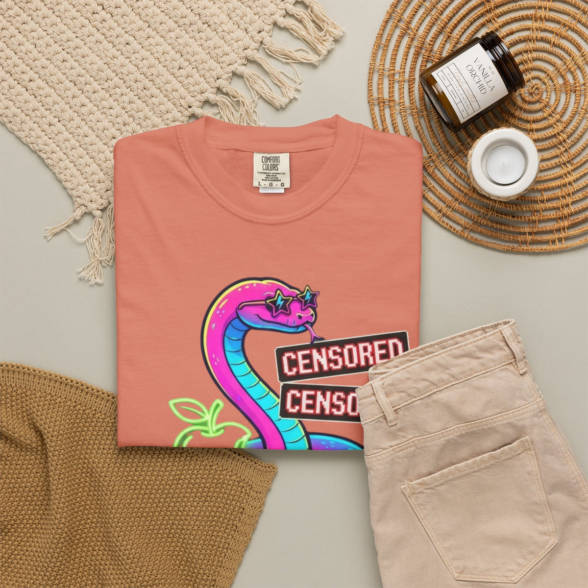 Good Book Series Naked & Unashamed Unisex Garment-Dyed Tee