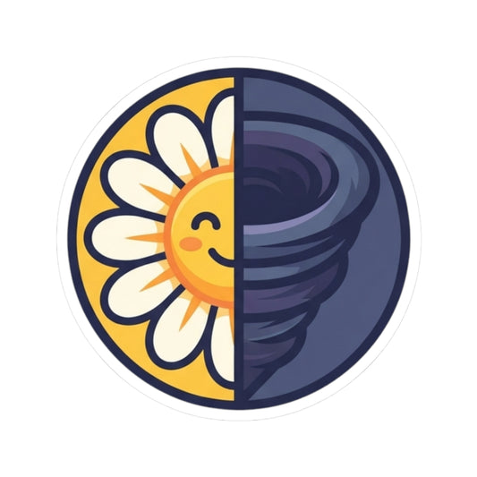 "Sunshine Mixed With A Little Hurricane" Sticker
