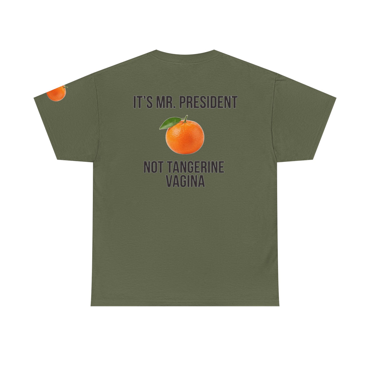 Color: Military Green | Tangerine Vagina Premium Graphic Tee