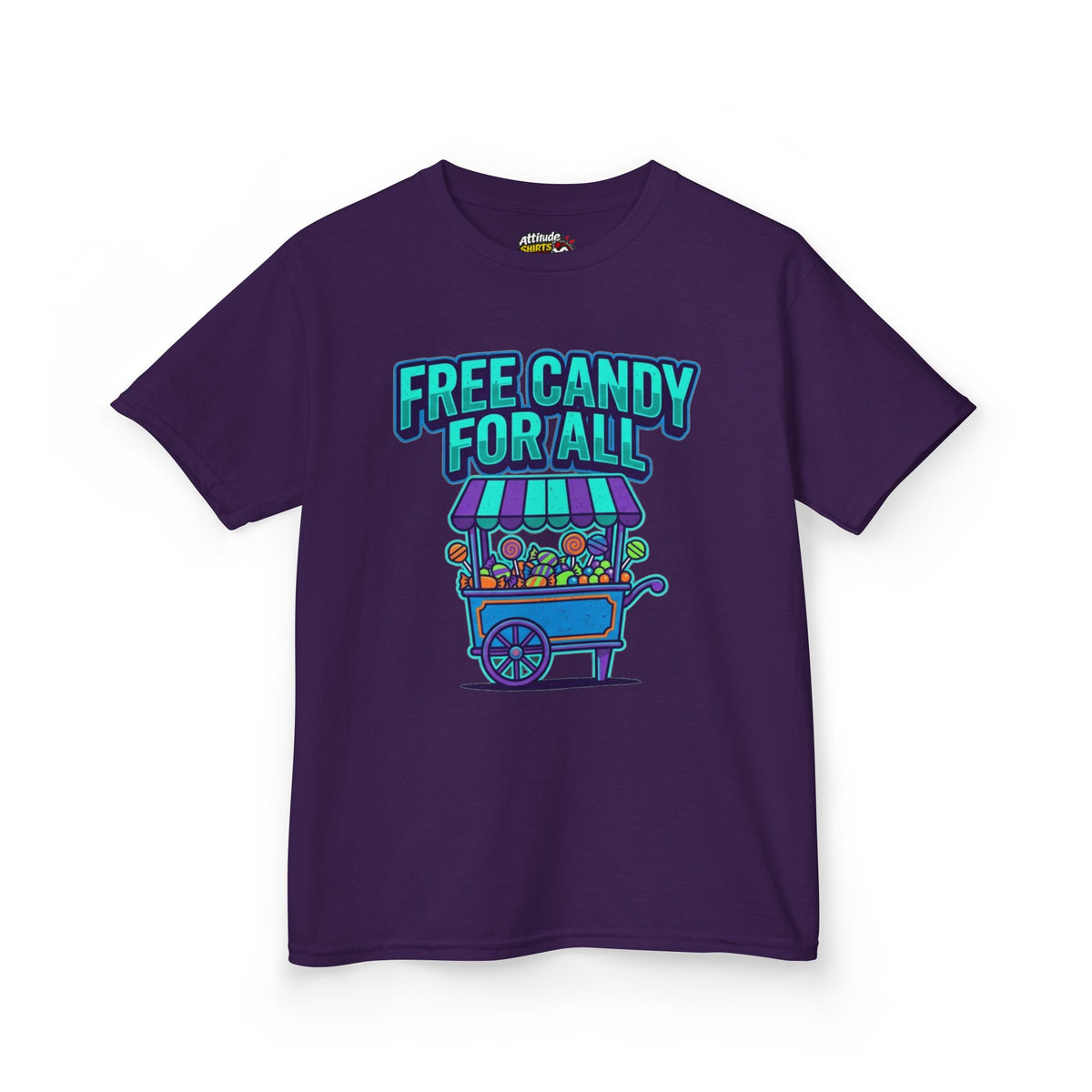 Color: Purple | Free Candy For All Kids Tee
