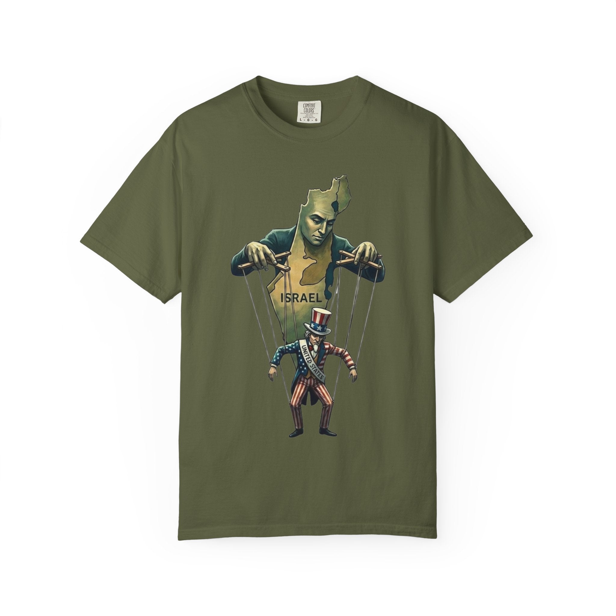 "The Global Puppet Master" Unisex Garment-Dyed T-shirt