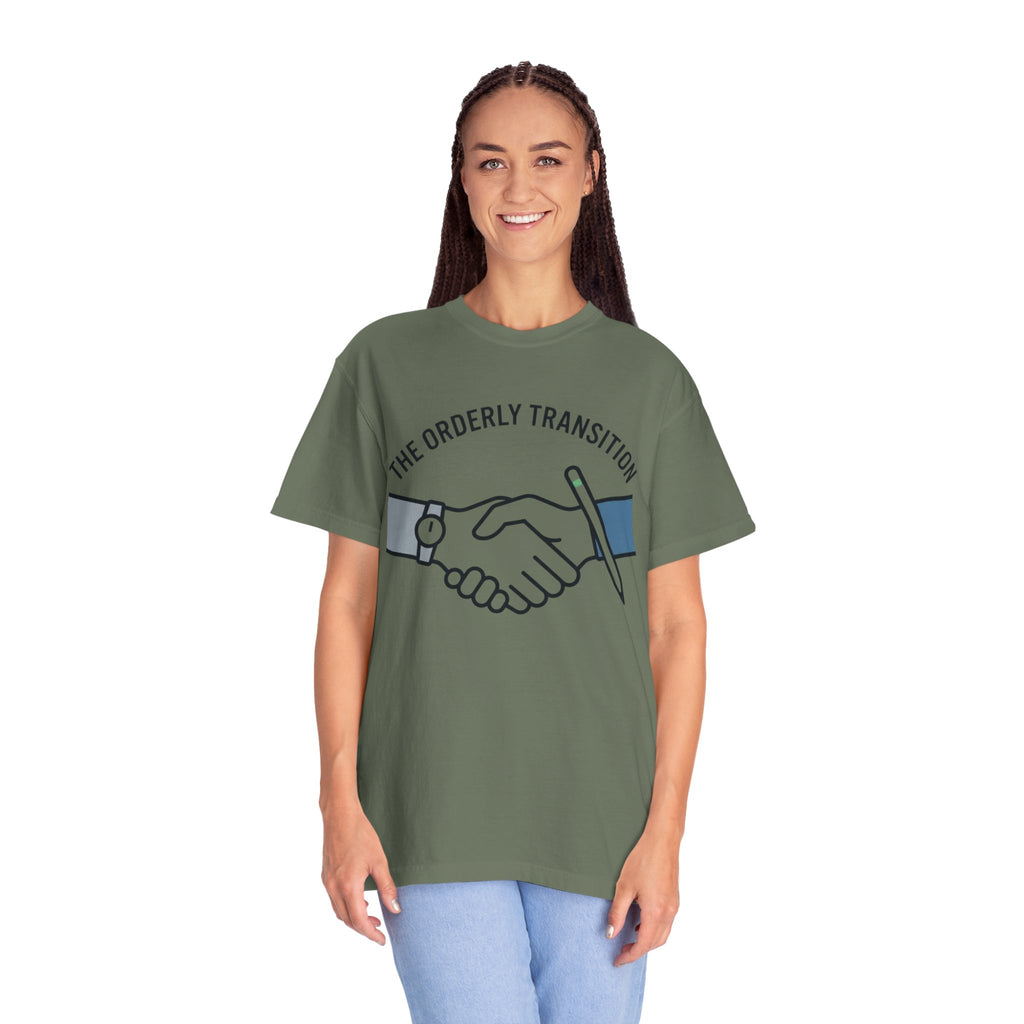 "Orderly Transition" Unisex Garment-Dyed Tee