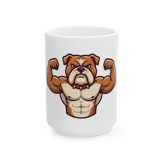 "Bull Credible" White Ceramic Mug — Graphic