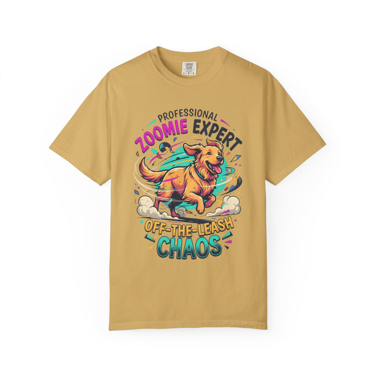 Color: Mustard | Professional Zoomie Expert Unisex Garment-Dyed Tee