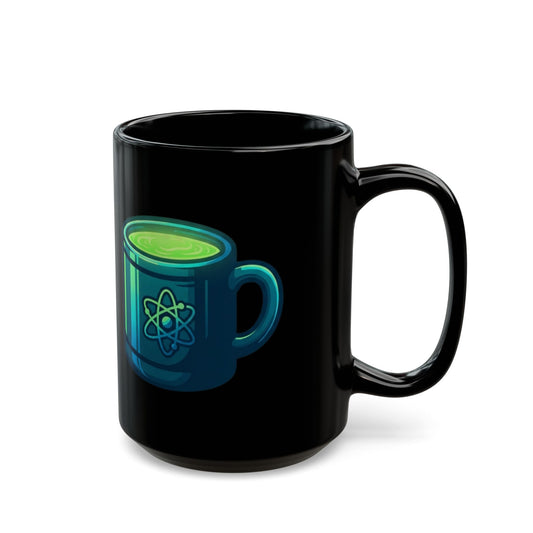 "I Like My Radiation Like My Coffee" Black Ceramic Mug — Graphic