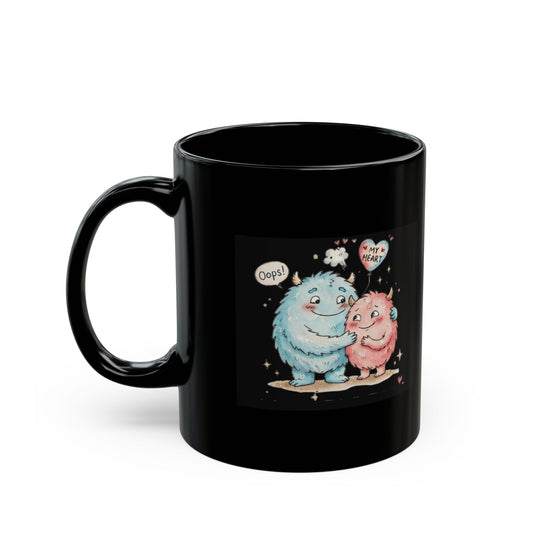 "You Farted All Rights To My Heart" Black Ceramic Mug — Graphic