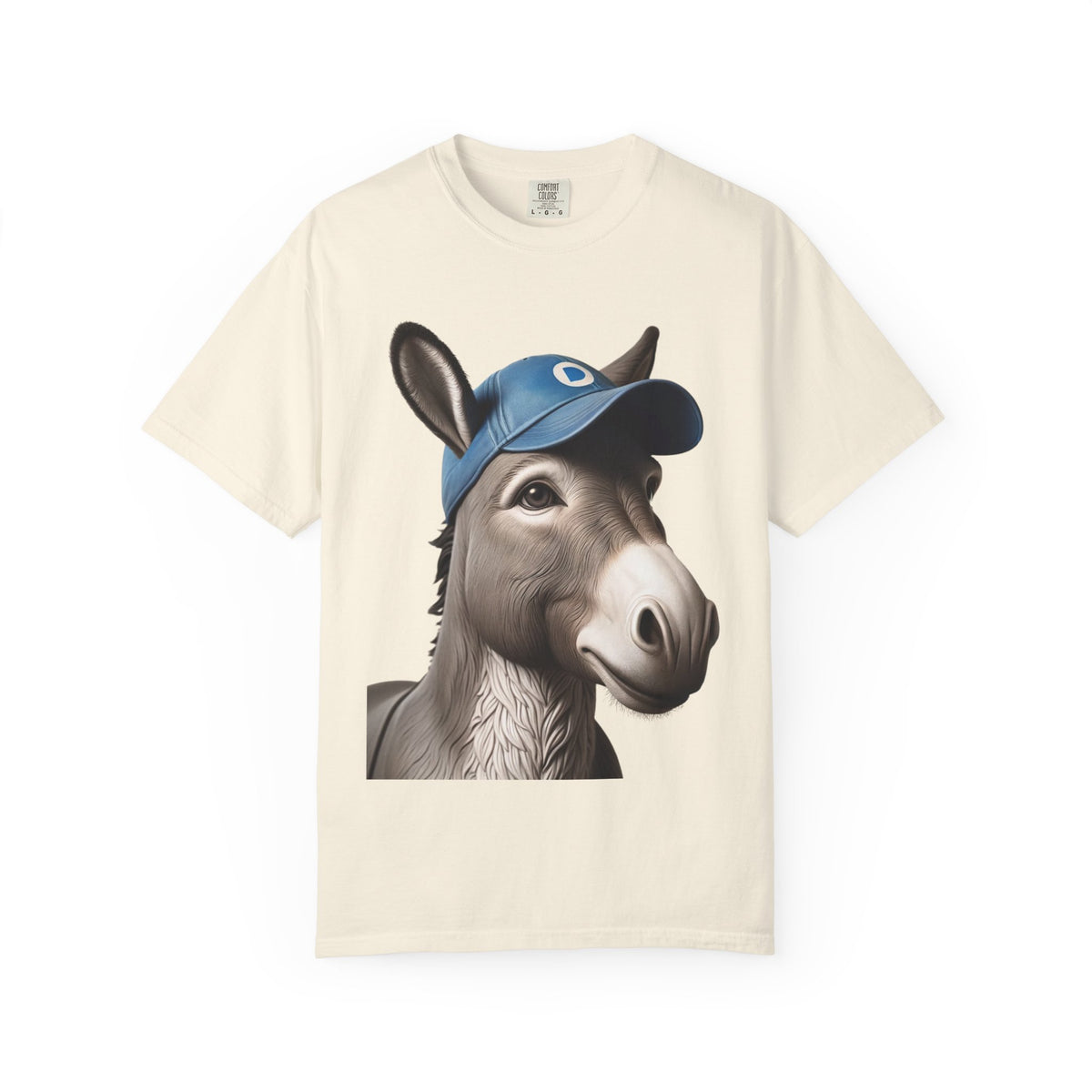 Color: Ivory | The Party Animal (Blue Cap Edition) Unisex Garment-Dyed T-shirt