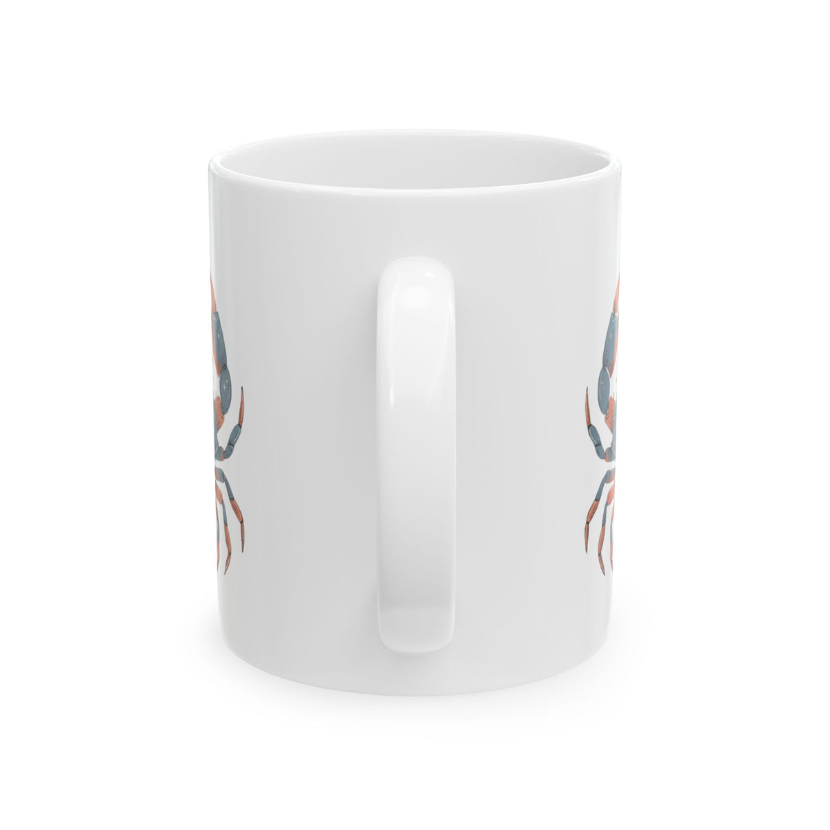 "Cancer The Moon Child Crab" White Ceramic Mug