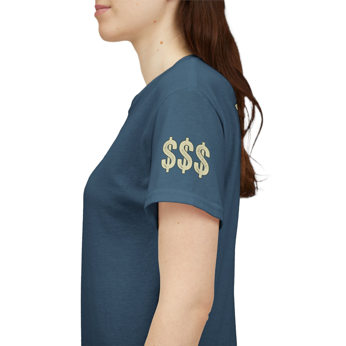 Color: Indigo Blue | Technically Wealthy Premium Graphic Tee
