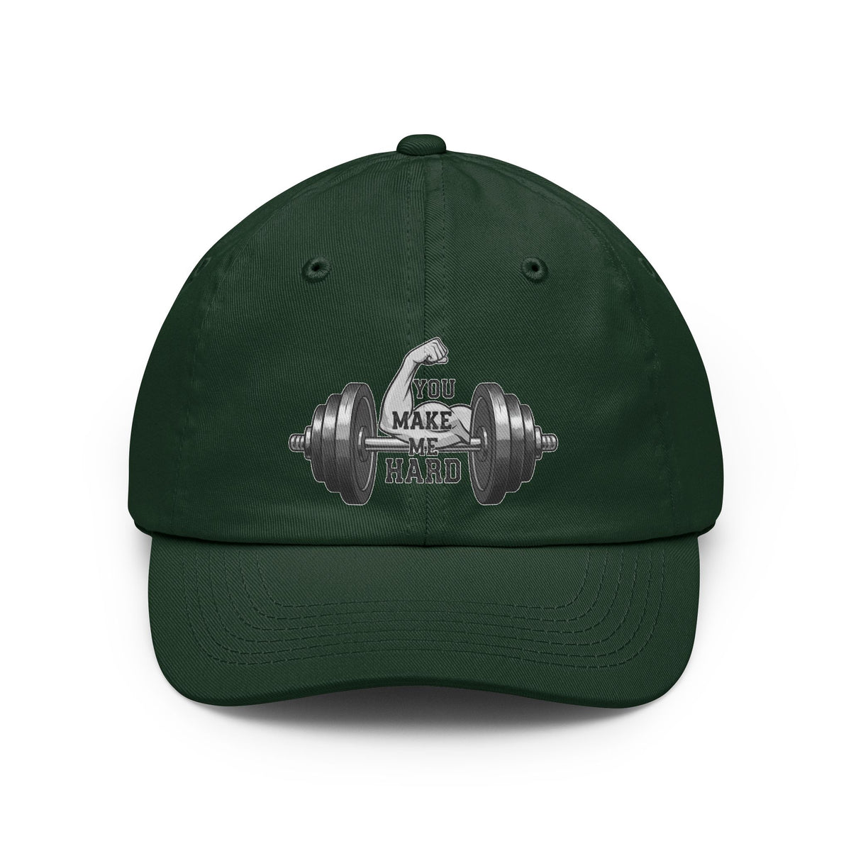 Color: Forest Green | You Make Me Hard | Dad Hat — AttitudeShirts