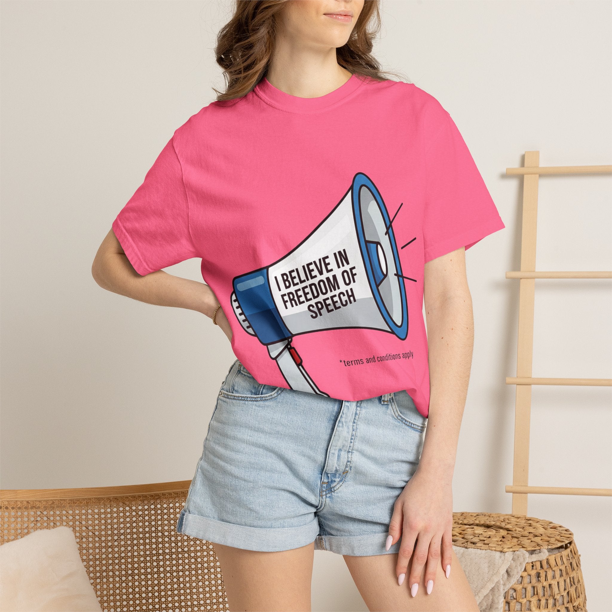 "Freedom of Speech" Unisex Garment-Dyed T-shirt