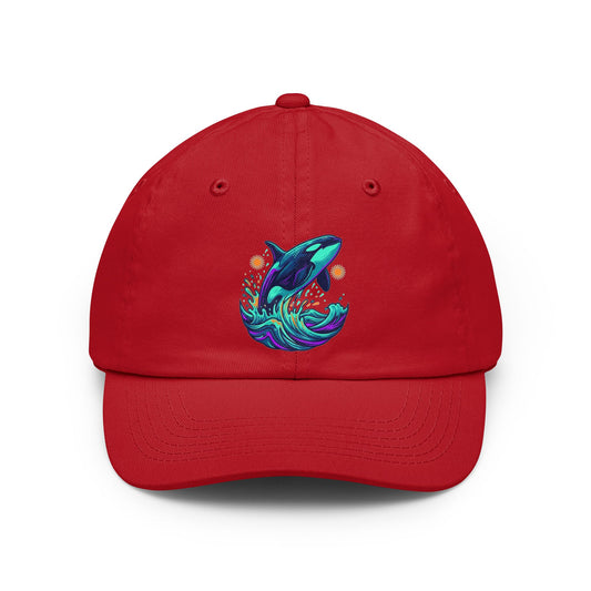 Color: Red | Orca Dad Hat