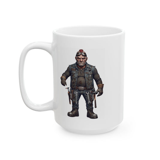 "Axel" White Ceramic Mug