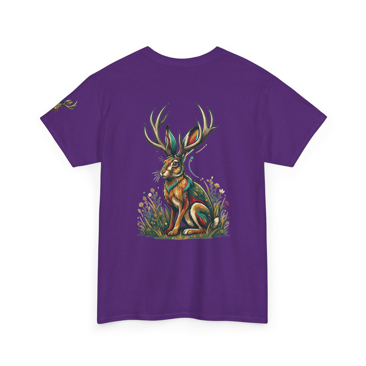 Color: Purple | Jackalope (American Folklore) Premium Graphic Tee