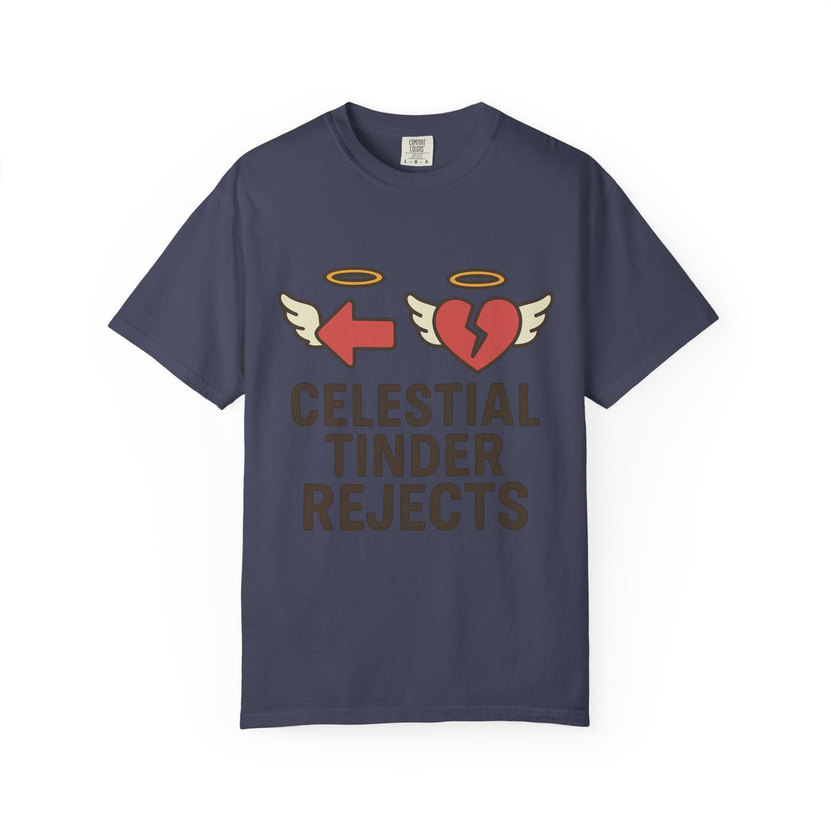 Color: Denim | Celestial Tinder Rejects Unisex Garment-Dyed T-shirt