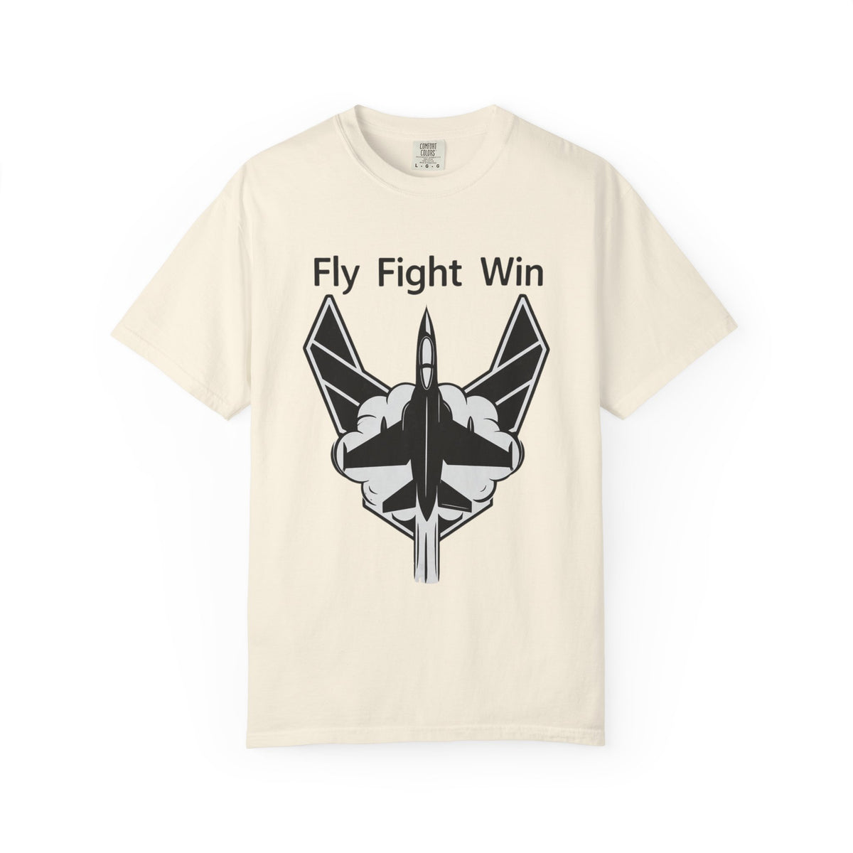 Color: Ivory | Fly Fight Win Unisex Garment-Dyed T-shirt
