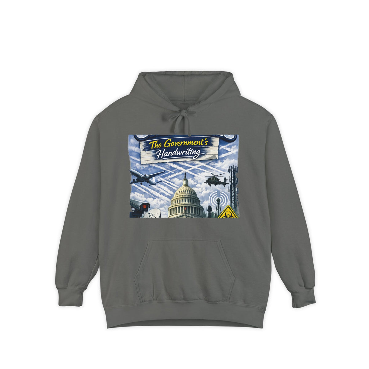 They're Not Contrails | Garment-Dyed Hoodie — AttitudeShirts