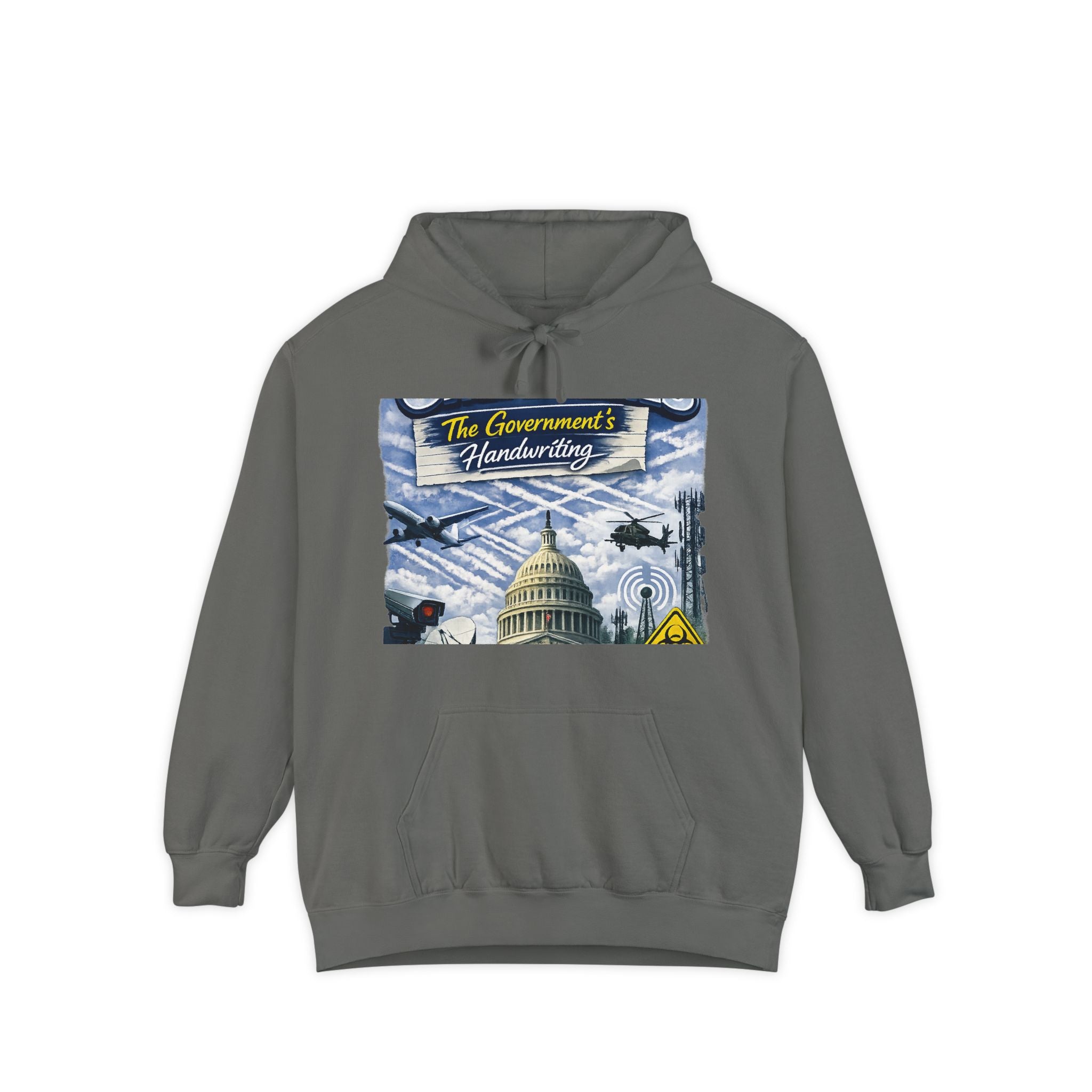 They're Not Contrails | Garment-Dyed Hoodie — AttitudeShirts