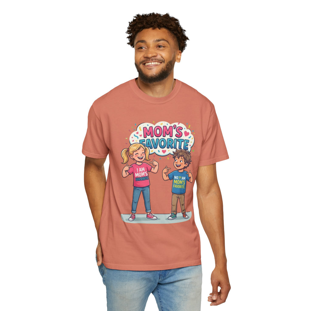 "Mom's Favorite" Unisex Garment-Dyed Tee