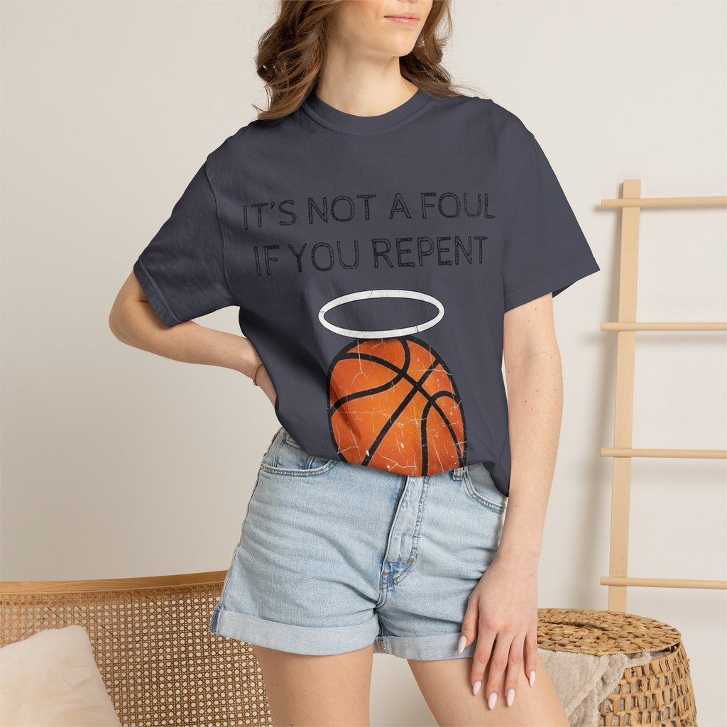 "Not a Foul If You Repent" Unisex Garment-Dyed T-shirt