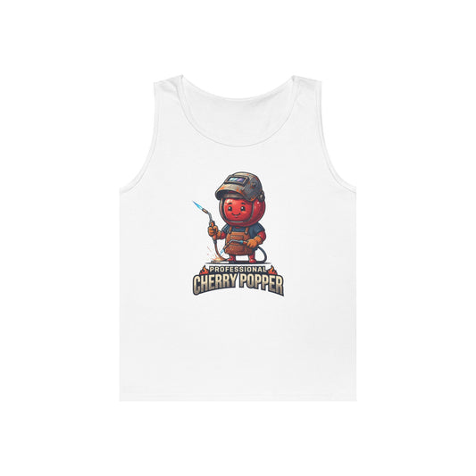 Color: White | Professional Cherry Popper Tank Top