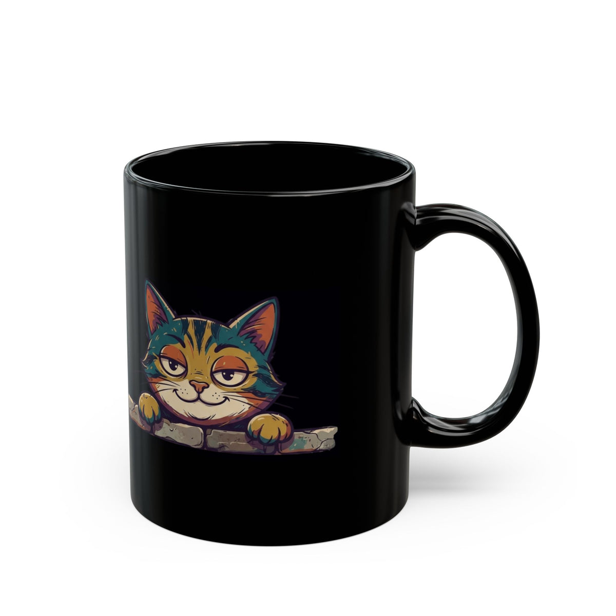 "I Didn't Do It" Black Ceramic Mug — Graphic