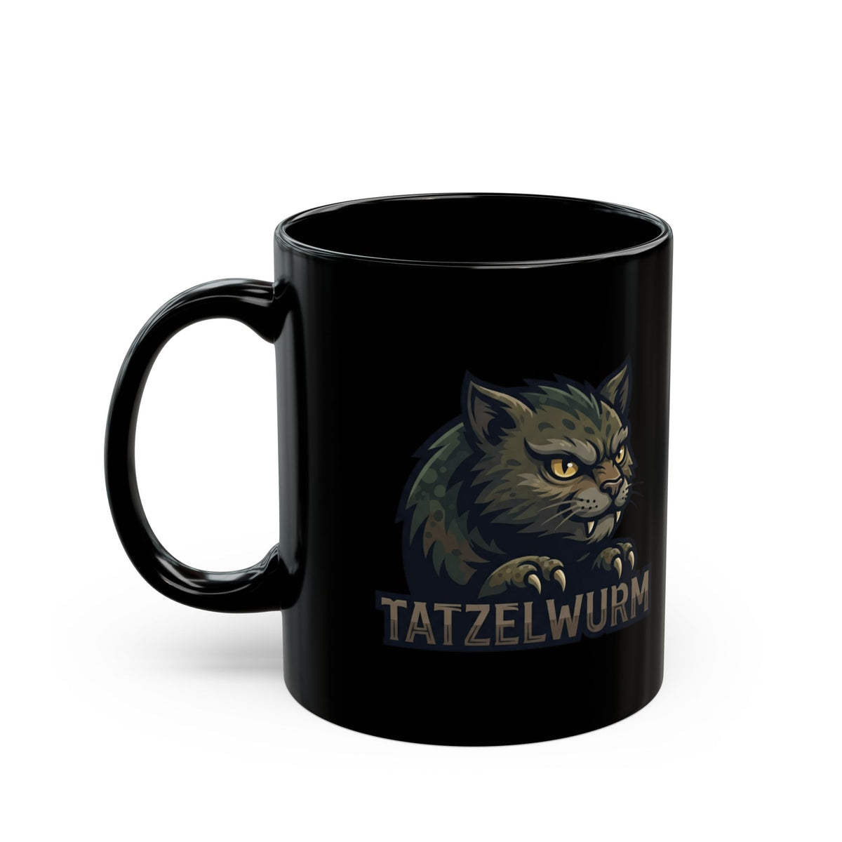 "Tatzelwurm (Alpine Europe)" Black Ceramic Mug — Graphic